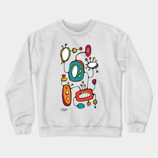 Retro Tech Crewneck Sweatshirt by ghennah